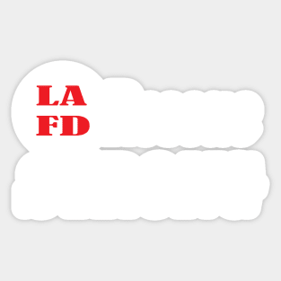 LAFD Rescue Strong - Los Angeles Fire Department Strong Sticker